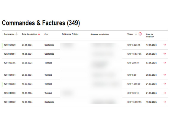 Vers commandes & factures